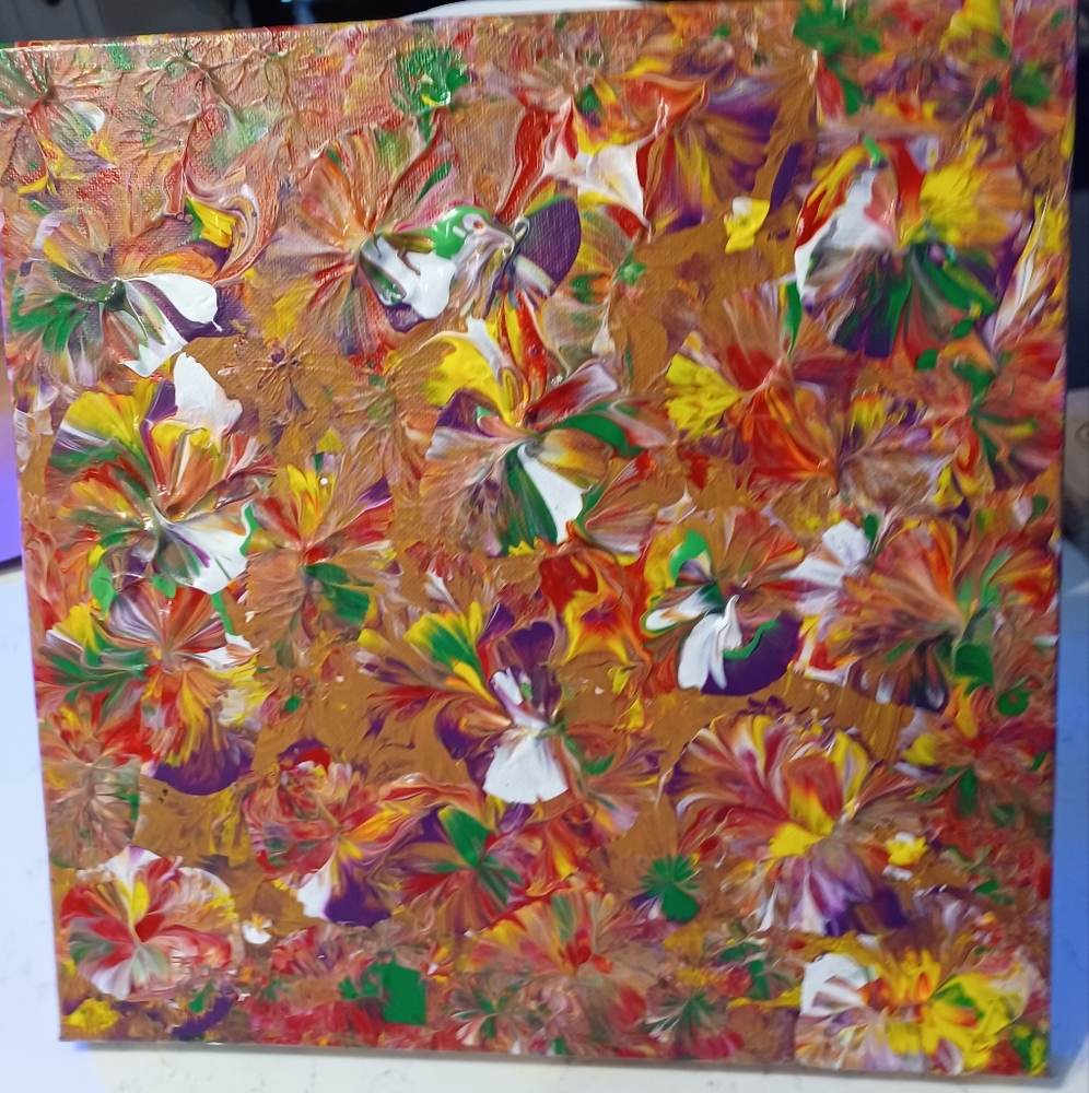 12x12 inch original acrylic canvas painting